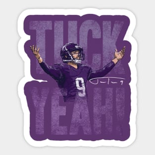 Justin Tucker Baltimore Tuck Yeah Bold Sticker